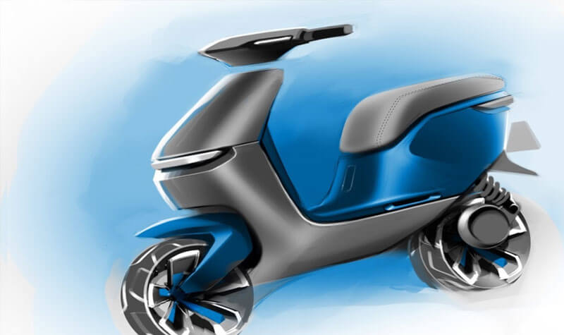 new 125c.c. e-scooter of greentrans