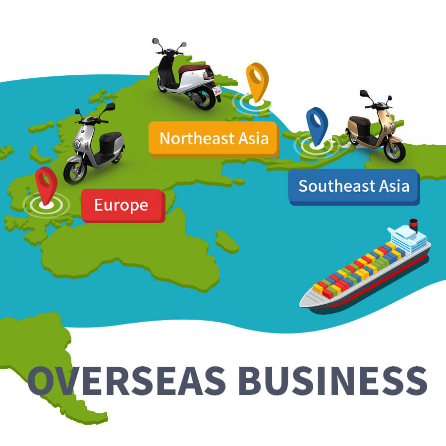 overseas business:northeast asia,southeast asia,europe